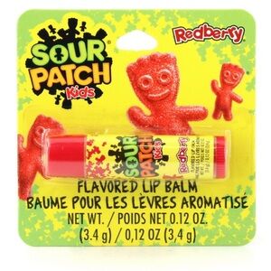 4/$20 Taste Beauty Sour Patch Kids Lip Balm Redberry Flavour